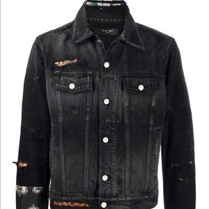 AMIRI Cuff Patchwork Denim Jacket